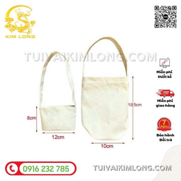 Túi canvas đựng ly 8