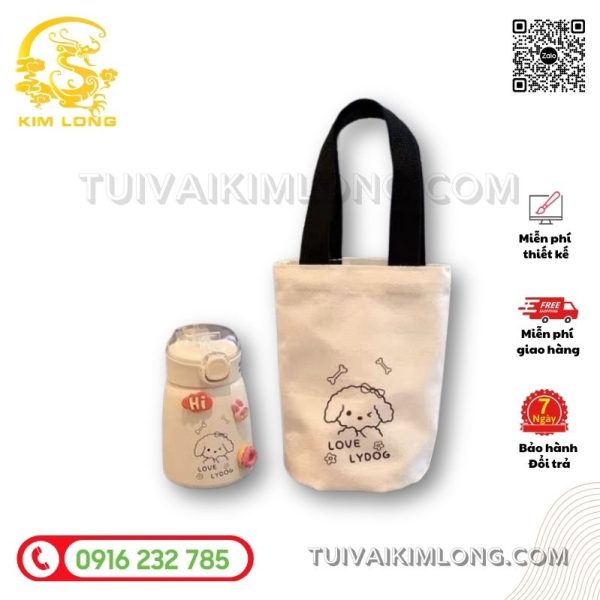 Túi canvas đựng ly 7