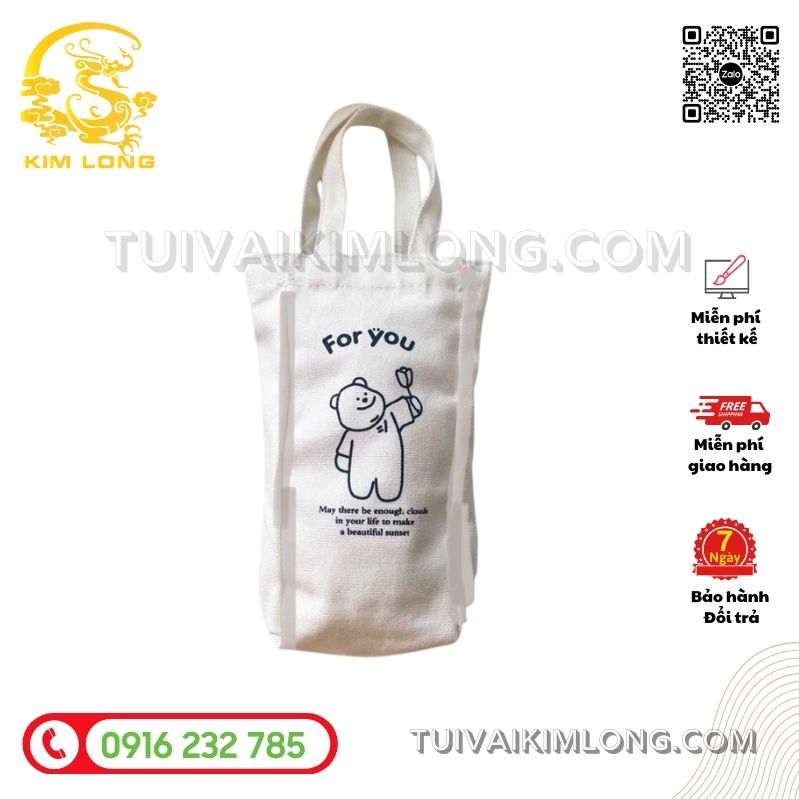 Túi canvas đựng ly 6