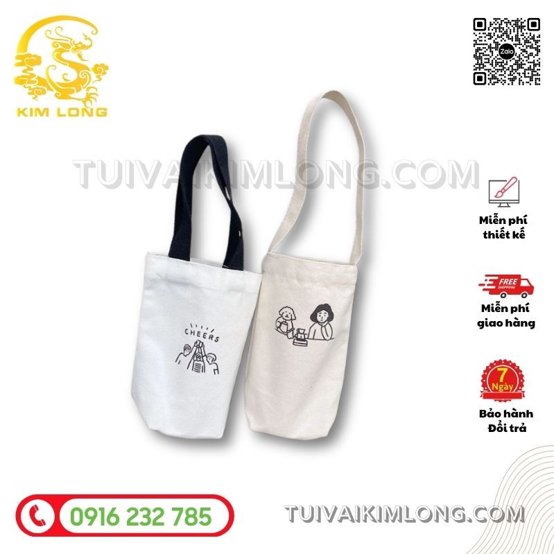 Túi canvas đựng ly 5