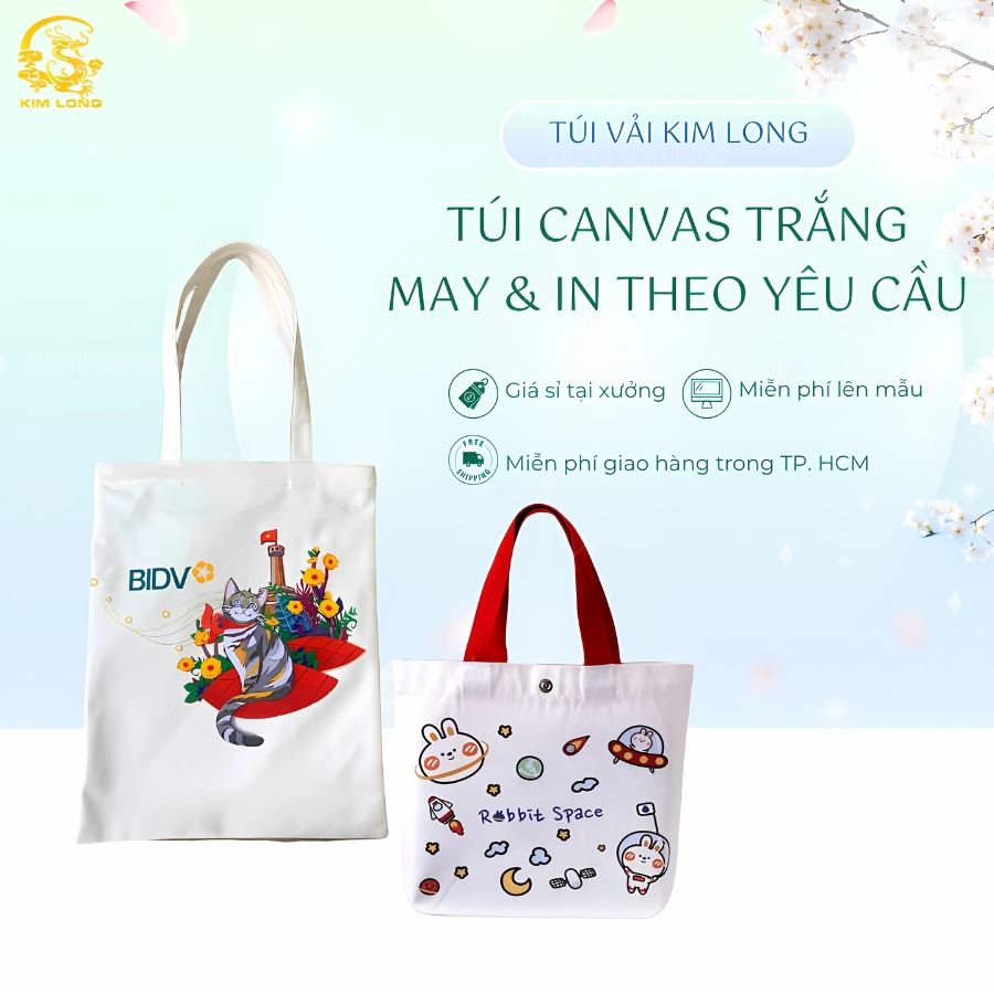 may và in túi vải canvas