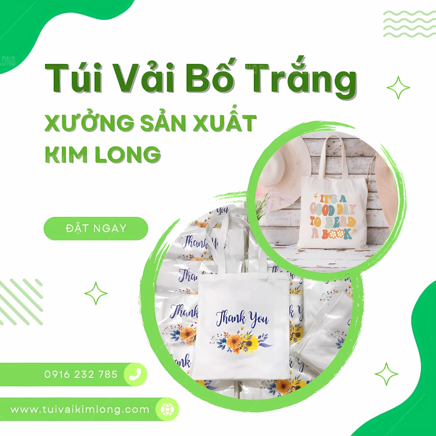 xưởng sản xuất túi vải canvas